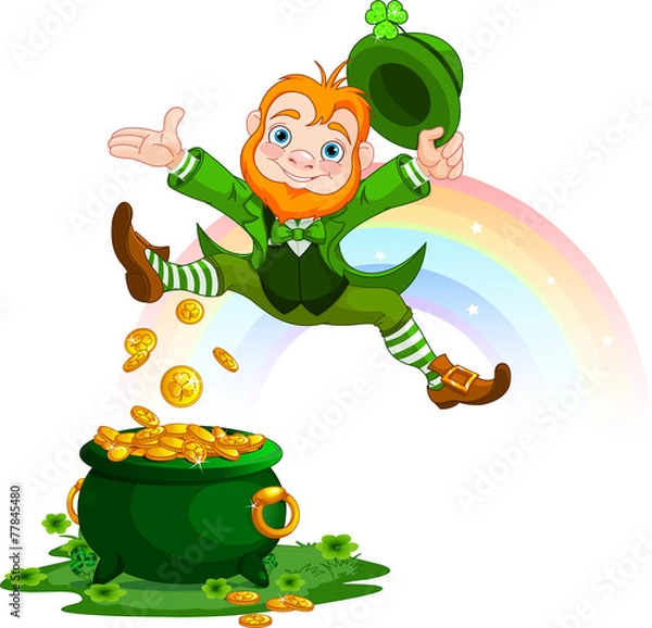 Obraz Szczęśliwy Leprechaun