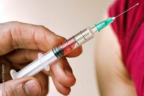 Fototapeta Enhancing Public Health and Immunisation Practices: The Use of Face Shields and Diagnostic Medical Equipment in Clinics for Preventing Diseases and Enhancing Healthcare