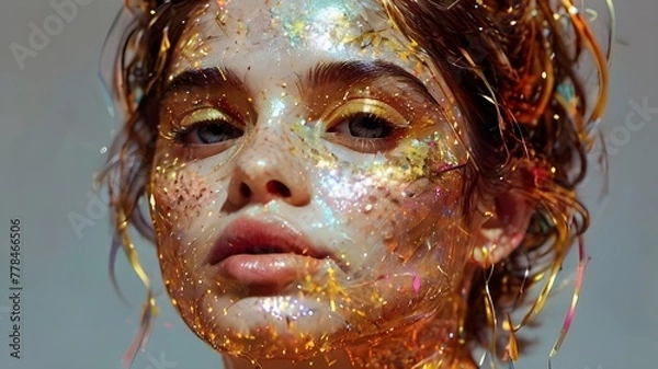 Obraz generate beautiful lady head shot