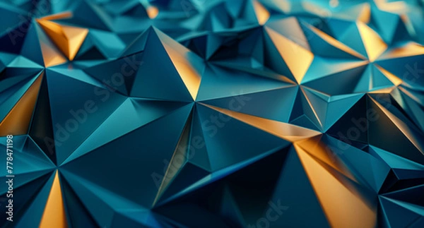 Obraz Colourful polygonal abstract background