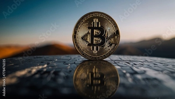 Obraz Bitcoin cryptocurrency