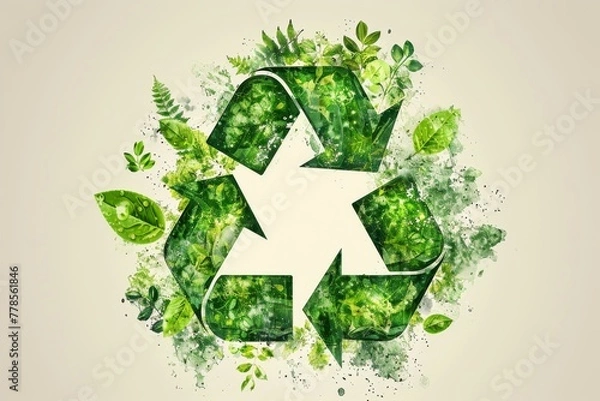 Fototapeta Comprehensive Guide to Sustainable Living: Understanding Recycling Initiatives, Waste Management, and Eco-Friendly Practices