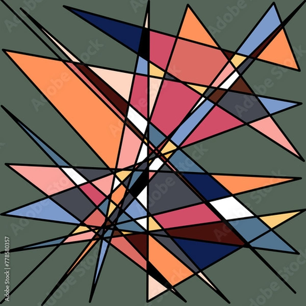 Fototapeta abstract geometric background