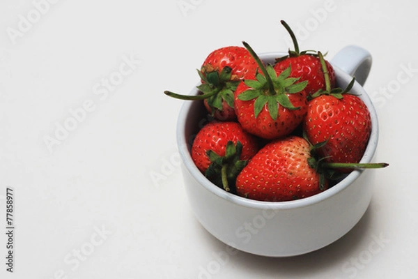 Obraz strawberries in cup