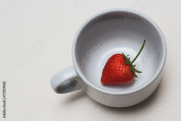 Obraz strawberry in cup