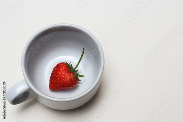Obraz strawberry in cup