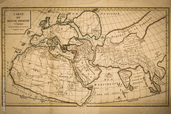 Fototapeta 古い世界地図