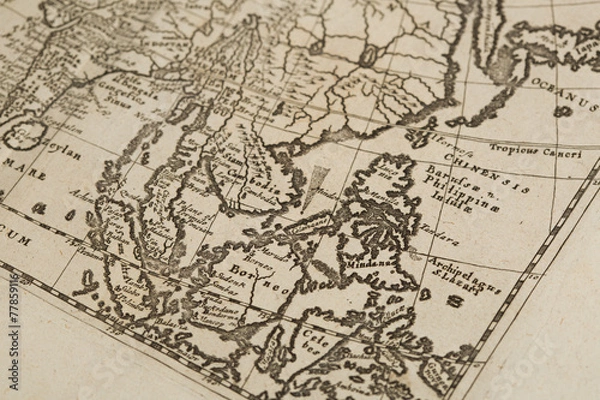 Obraz 古地図　アジア