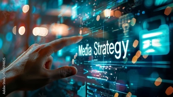 Fototapeta Leveraging Digital Platforms for Enhanced Storytelling: Strategic Insights into Influencer Outreach and Media Coverage.