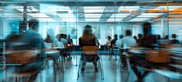 Fototapeta "Tech-Infused Meeting"