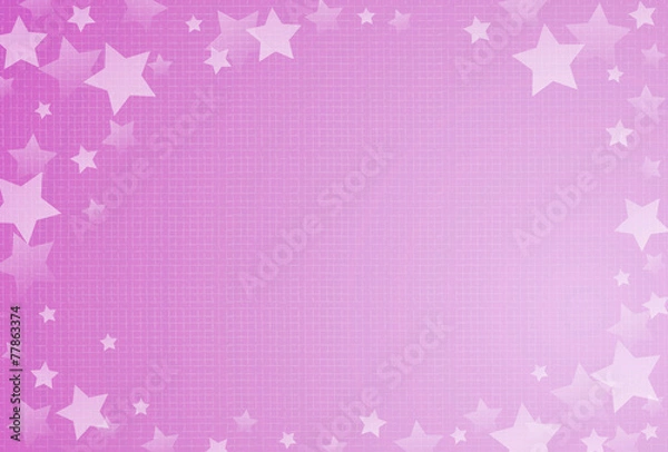 Fototapeta 背景テンプレート　星　ポストカード