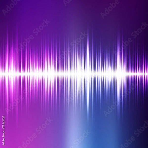 Obraz Abstract music equalizer. colorful vector illustration.