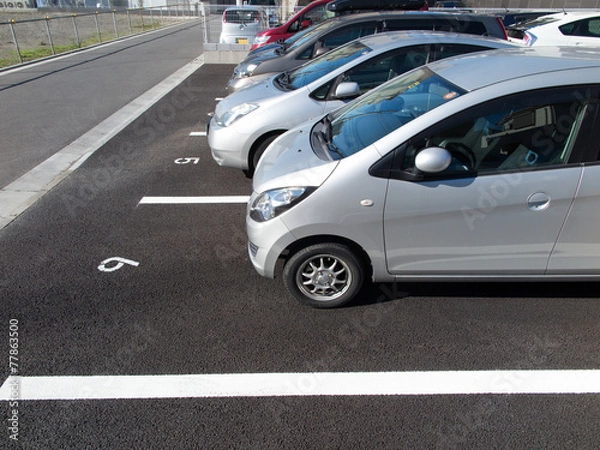 Obraz 平置きの駐車場