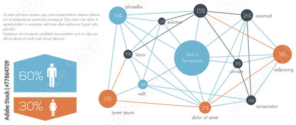 Fototapeta infografics