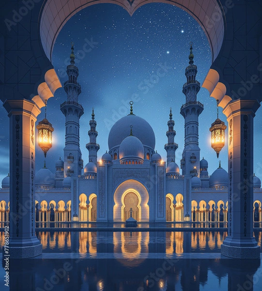 Obraz Eid Mubarak social media post background