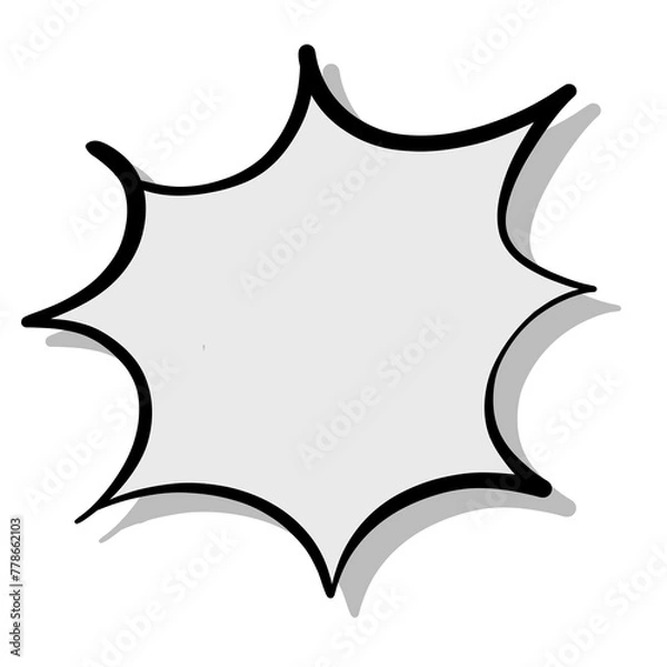 Fototapeta bubble textbox icon cartoon. manga textbox