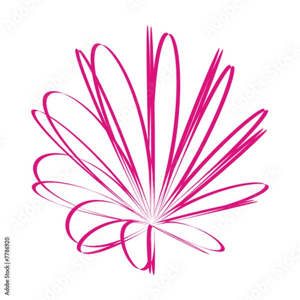 Obraz ink-pink-flower