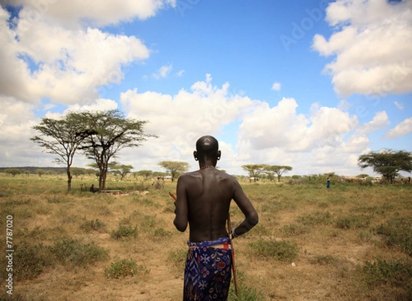Obraz Wódz wioski Samburu
