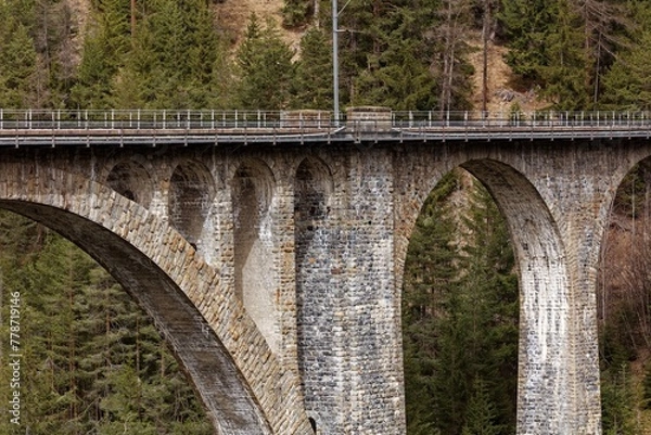 Fototapeta Detail views of Wiesen Viaduct