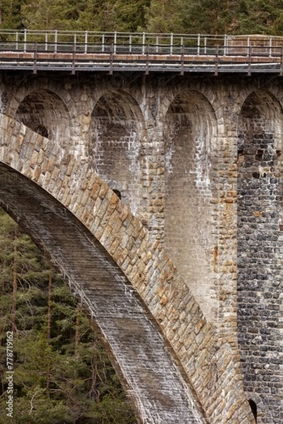 Fototapeta Detail views of Wiesen Viaduct
