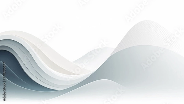 Fototapeta wavy lines that flows smoothly like smoke