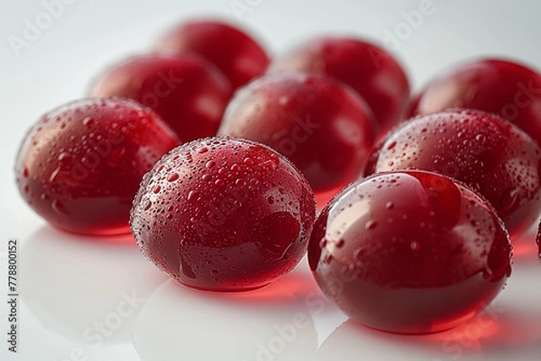 Fototapeta jelly sweets placed on an isolated white background
