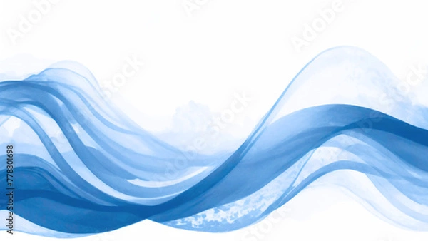 Fototapeta wavy lines that flows smoothly like smoke