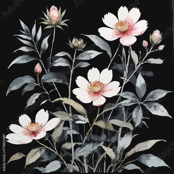 Obraz abstract floral background