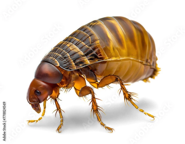 Fototapeta Flea bug isolated on transparent background