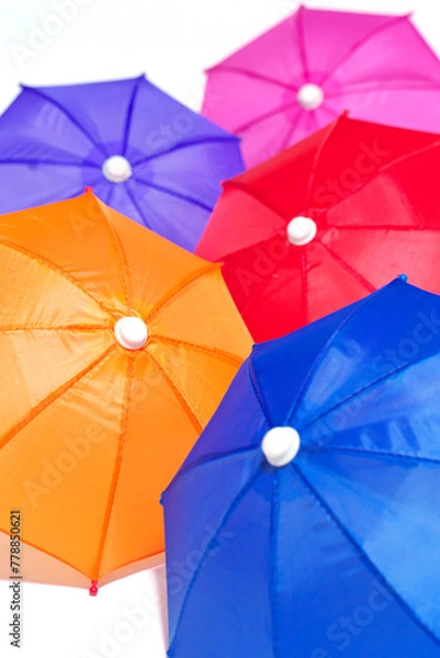 Obraz カラフルな傘(ミニ)のビジュアルカット