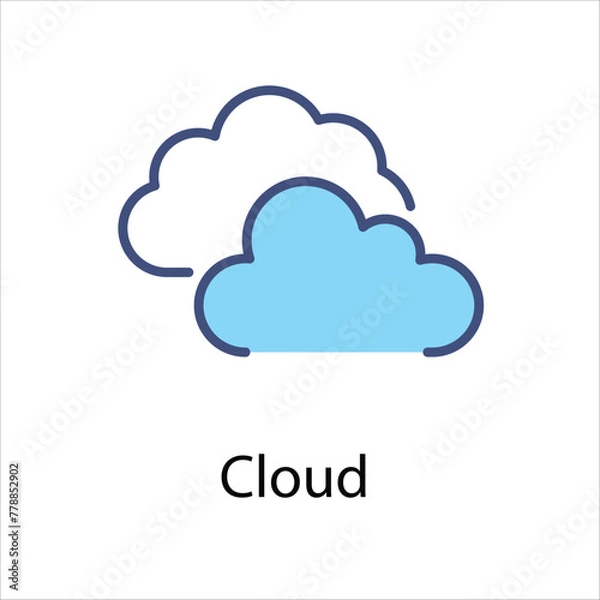 Fototapeta Cloud  icon