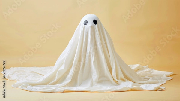 Obraz Person covered with white sheet 