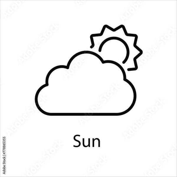 Fototapeta Sun  icon