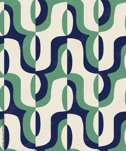 Obraz Abstract geometrical design. Seamless backdrop.