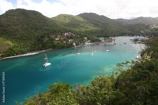 Obraz Marigot bay, St. Lucia