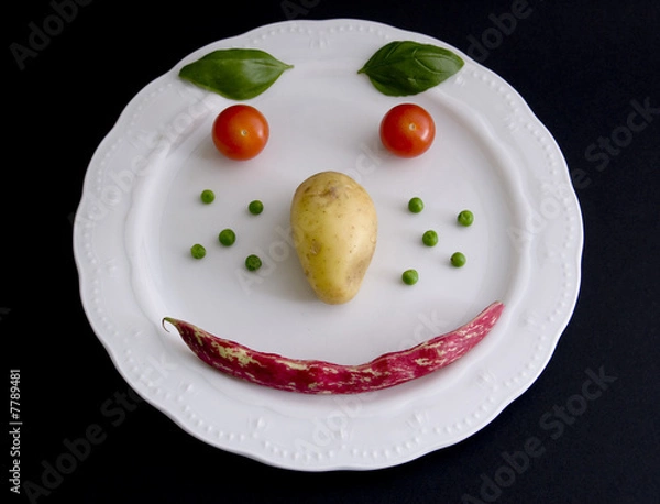 Obraz Uśmiechnięty talerz