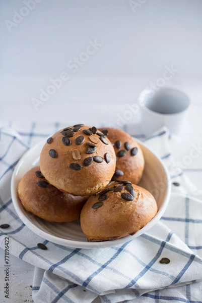 Fototapeta Homemade buns