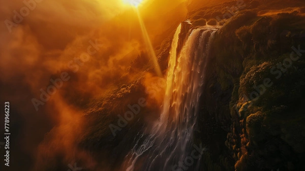 Obraz Sunset over the Madeira Seashore