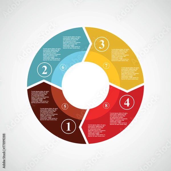 Obraz circle infographics.