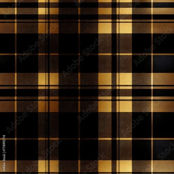 Fototapeta Brown argyle tartan plaid. Scottish pattern fabric swatch close-up. Checkered plaid texture.textured simple tartan check illustration for dress, trousers, skirt, jacket, flannel shirt