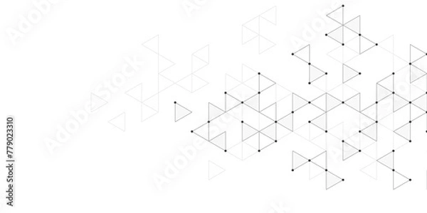 Fototapeta Abstract background with a geometric pattern of triangle shapes. Graphic design element