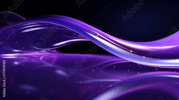Obraz abstract purple background with waves, digital waves