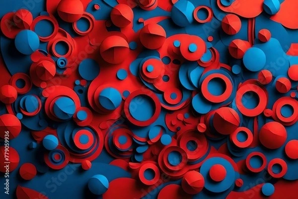 Fototapeta abstract background with circles