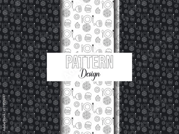 Obraz professional food pattern for food design 