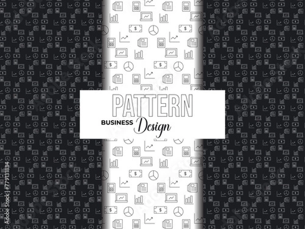 Obraz business pattern design template/ pattern for business design 
