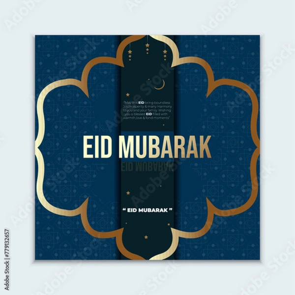Obraz Professional eid mubarak social media post design 