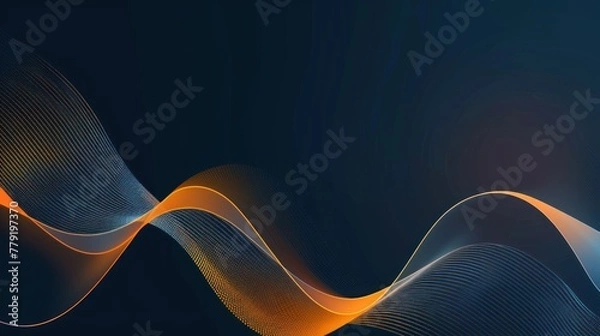 Obraz Abstract wave image. Technology.