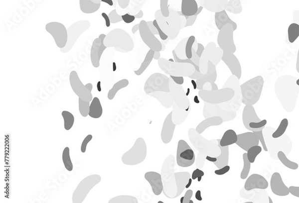 Obraz Light Silver, Gray vector pattern with chaotic shapes.