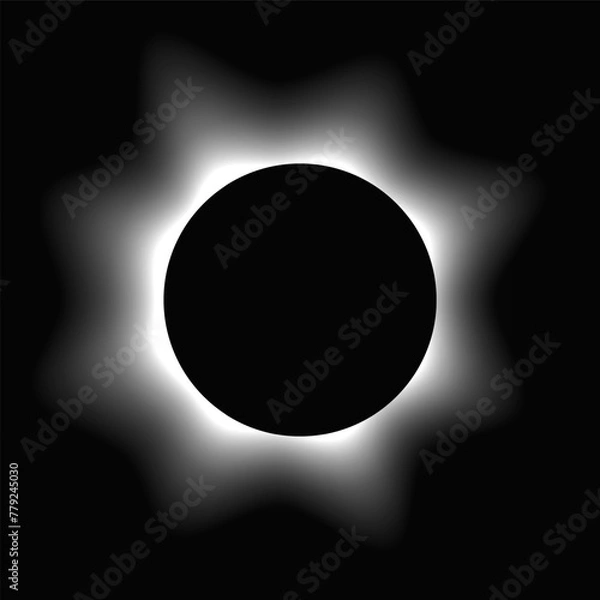 Fototapeta Circle illuminate light frame