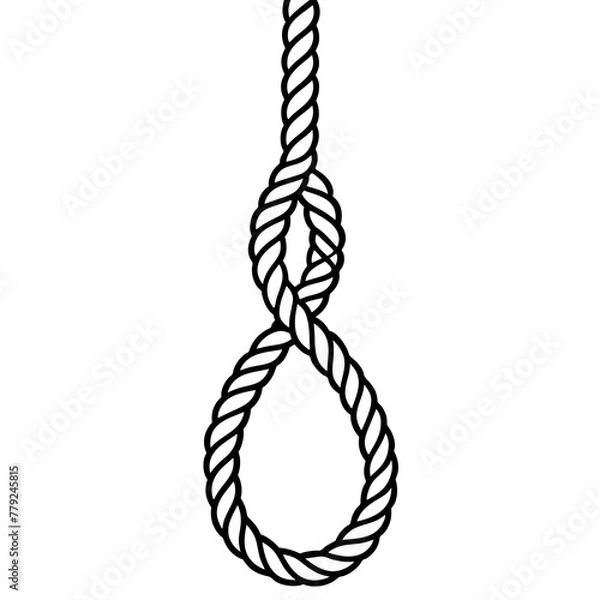 Fototapeta rope with knot